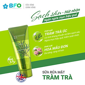Sữa rửa mặt tinh dầu tràm trà Úc giúp kiềm dầu và ngừa mụn hiệu quả 120ml