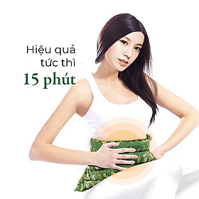 Túi Chườm Bụng Thảo Dược - ATZ Organic - Nóng Lạnh Đa Năng - Giúp Tiêu Hoá Tốt Hơn, Giảm Đau Bụng Khó Tiêu, Đau Bụng Kinh