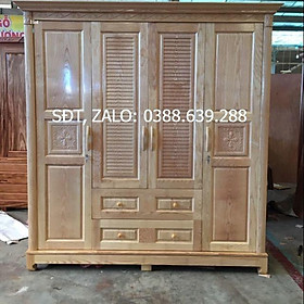 Tủ áo sồi nga ngang 2m cao 2m sâu 60
