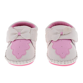 Newborn Cute Baby Kids Bowknot Anti-slip Rubber Shoes Boy Girl Prewalker Sneaker - 12cm