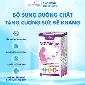 Viên uống Novamum DHA hỗ trợ bổ sung dưỡng chất cần thiết, tăng cường đề kháng (30 viên) - Nutramed