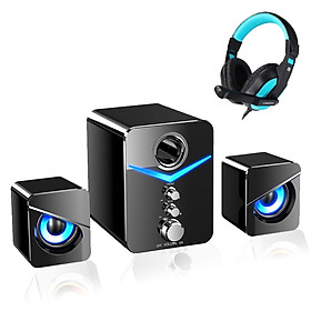 Mua Combo Loa Máy Vi Tính Soundmax SADA D-221  Hiệu Ứng Đèn Led Tuyệt Đẹp + Tặng Tai Nghe Chụp Tai Gaming CT-770