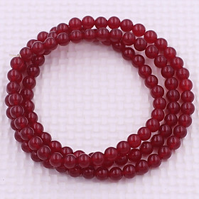 Vòng tay 108 hạt đá thạch anh đỏ 8 ly ( size XL ), chuỗi tràng 108 hạt niệm Phật, vòng chuỗi đeo tay