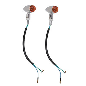 Pair  Turn Signals Motorcycle Optics Turn Indicator Lighting Safety Accessory for Harley