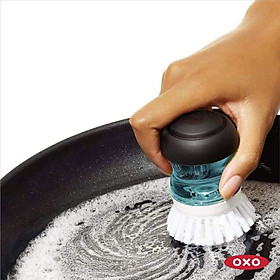 Mua Dụng cụ rửa bát kèm bình đựng xà phòng Oxo 36481 đầu mềm Hàng chính hãng