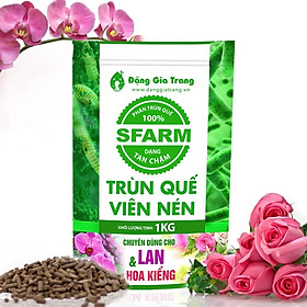 Mua Phân Trùn Quế Viên Nén Sfarm - Phân trùn quế bón lan  hoa  cây cảnh  bonsai nguyên chất 100%  đã qua giảm ẩm  ray mịn