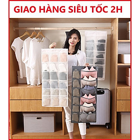 Túi đựng đồ lót, tất vớ, 2 mặt có móc treo