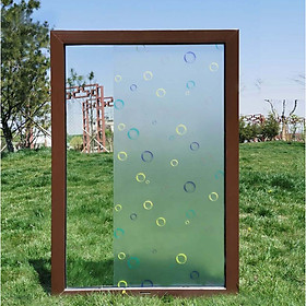 Mua COMBO 5M DECAL GIẤY DÁN KÍNH KEO SẴN KHỔ 45CM MẪU BONG BÓNG SẮC MÀU