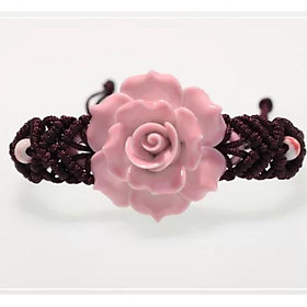 Vòng tay hoa Hồng gốm sứ