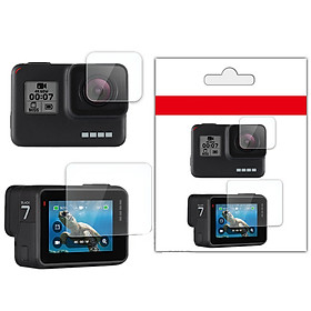 Kính Cường Lực Màn Hình GoPro Hero 5 Hero 6 Hero 7 Black - Bộ 2 miếng - HuyHoang Camer