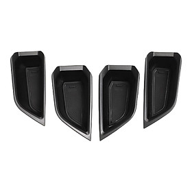 4Pcs Car Door Armrest Handle Storage Compartment Cover Durable for