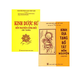 Combo Kinh Địa Tạng Bồ Tát Bổn Nguyện Trọn Bộ (Bìa Mềm) + Kinh Dược Sư Bổn Nguyện Công Đức (Bộ 2 Cuốn) - QB