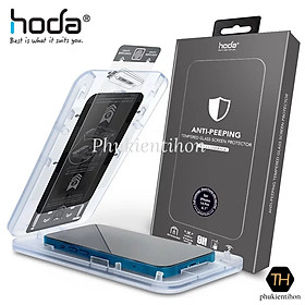 Dán cường lực HODA chống nhìn trộm dành cho iPhone 14 Pro Max/ 14 Pro Kèm Khung Dán - Hàng nhập khẩu