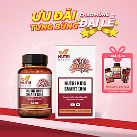 Viên DHA Tảo Biển Cho Bé Nutri Kids Smart DHA (30 Viên)