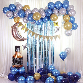 87PCS Balloons Kit Birthday Party Decoration Blue Balloon Kit Balloon Arch Garland Balloon Garland Arch Kit for Wedding