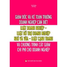 Giám Đốc Và Kế Toán Trưởng Cần Biết – Luật Doanh Nghiệp ,Luật Hỗ trợ Doanh Nghiệp Nhỏ Và Vừa, Luật Cạnh Tranh Và Chương Trình Cắt Giảm Chi Phí Cho Doanh Nghiệp
