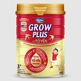 SỮA BỘT DIELAC GROW PLUS CÓ TỔ YẾN 850G (CHO TRẺ TRÊN 3 TUỔI)