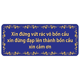 Bảng Hướng Dẫn Toilet - BD-020 (Xanh)