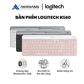 Bàn phím Logitech K580 Slim Multi device - Bluetooth, USB Unifying