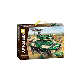 Đồ Chơi Lắp Ráp QMAN 25004 – Mô Hình Xe Tăng Kim Loại Cực Chất (25.6x13.2x18.6cm)