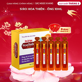 Siro Ăn Ngon Hoa Thiên SẮC NGỌC KHANG vỉ 20 ống x 20ml giúp hổ trợ kích thích hệ tiêu hóa & ăn ngon miệng 