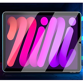 Dán cường lực dành cho iPad Mini 6/Mini 7 hiệu Tempered Glass HD.Crystal bo cạnh chống xước chống vỡ - Hàng nhập khẩu