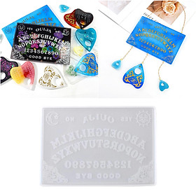 Planchette Divination Board Mold Jewelry Making Ouija Resin Molds