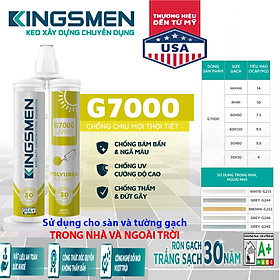 Mua Keo Ron Gạch Epoxy G7000 - Thế Hệ Mới Kingsmen. RON GẠCH TRẮNG SẠCH 30 NĂM - Keo Ron gạch 2 thành phần