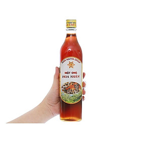 Chai thủy tinh 500ml Chai đựng mật ong , chất lỏng 500ml nắp nhôm vàng