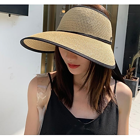 Mũ rộng vành nửa đầu chống nắng nữ phong cách Hàn, nón nữ nửa đầu cao cấp