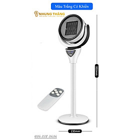 Máy Sưởi Cây NSB-200 Quạt Sưởi Để Bàn - Công Nghệ Sưởi Gốm PTC - Làm Nóng Nhanh - Có Điều Khiển Từ Xa - Xoay 90 Độ - Có Video