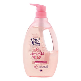 Sữa Tắm Trẻ Em Babi Mild White Sakura (850ml)