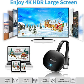 Thiết Bị Kết Nối HDMI Không Dây 2.4G 1080P Và 4K WiFi Cho iOS Android Laptop Và Phụ Kiện Thiết bị TiVi Streaming Ultra 4K hỗ trợ kết nối 2.4G - Truyền hình ảnh và video 4K - HDMI không dây