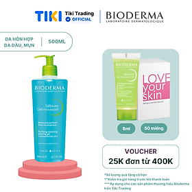 Gel rửa mặt tạo bọt cho da hỗn hợp và da dầu Bioderma Sébium Gel Moussant