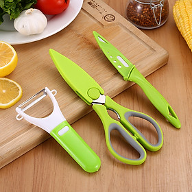 Mua Bộ 3 Dao Kéo Chuyên Dụng Dành Cho Nhà Bếp Của Bạn - Giao Màu Ngẫu Nhiên