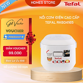 Nồi Cơm Điện Tử Cao Tần Tefal Mini 0.7 Lít RK604165 Công Suất 800 W - Hàng Chính Hãng