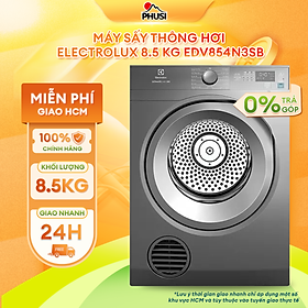 Mua Máy sấy thông hơi Electrolux 8.5kg UltimateCare 300 - EDV854N3SB - Lồng giặt chuyển động luân phiên  giảm nhăn  giảm phai màu  tính năng khóa trẻ em  Hàng chính hãng 