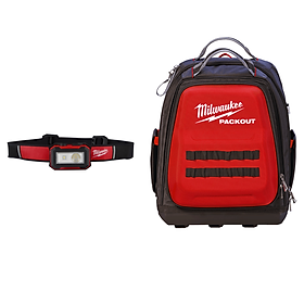 Mua COMBO BALO ĐỰNG DỤNG CỤ MILWAUKEE 48-22-8301 + ĐÈN LED ĐEO ĐẦU MILWAUKEE IR HL450 - HÀNG CHÍNH HÃNG