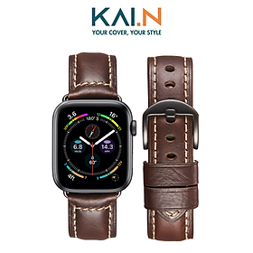 Mua Dây Da Sáp Dầu Kai.N Dành Cho Apple Watch Ultra / Apple Watch Series 1-8/SE/SE2022  Kai.N Classic Italia Leather - Hàng Chính Hãng