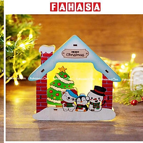 Đèn Gỗ Trang Trí Giáng Sinh - Bách Mộc - Ngôi Nhà Gấu