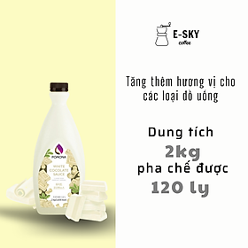 Sốt Socola Trắng Pomona Chocolate Sauce Nguyên Liệu Pha Chế Cà Phê Trà Sữa