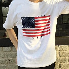 Áo Thun Cờ Mỹ thiết kế - American Flag T-Shirt - Áo Unisex Nam/Nữ 100% tagless cotton