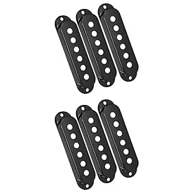 6 Piece SSS Single Coil Humbucker Pickup Covers for ST SQ 48 / 50mm Guitars