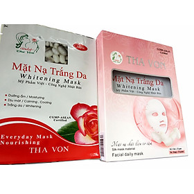 Mặt Nạ Dưỡng Trắng Hộp 5 Gói chất liệu lụa 