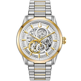 Đồng Hồ Nam Bulova Dây Thép Không Gỉ 98A214 - Mặt Trắng