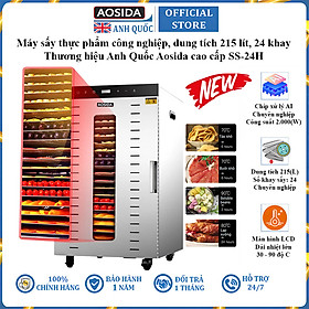 Mua Máy sấy thực phẩm công nghiệp thương hiệu cao cấp AOSIDA SS-24H 24 khay - Dung tích 215L - Hàng Chính Hãng
