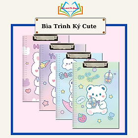 Trình ký A4 cute/ bìa kẹp tài liệu nhiều hình ngẫu nhiên