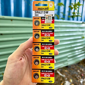 Vỉ 5 Viên Pin SR621SW / 364 / G1 Maxell Nhật Bản Cho Đồng Hồ Đeo Tay Có Tem Chống Giả Hàng Công Ty Nhập Khẩu