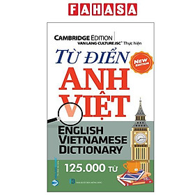 Sách - Từ Điển Anh Việt 125000 Từ (Tái Bản 2025) - hong duc