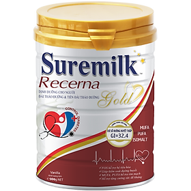 Sữa bột Suremilk Recerna Gold 800g (dành cho người tiểu đường và tiền đái tháo đường)